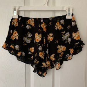 brandy floral shorts